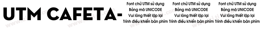 utm cafeta字体转换